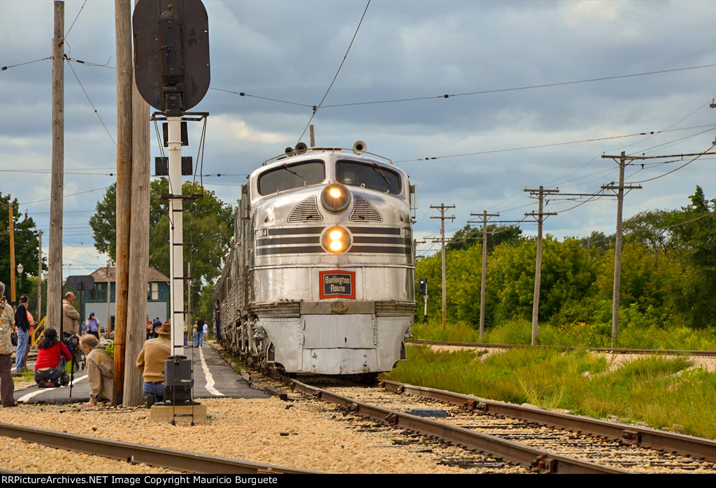 CBQ E5A Locomotive Nebraska Zephyr